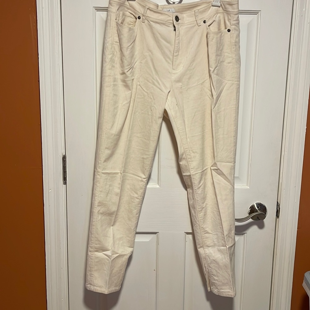 Velvet pants five pocket